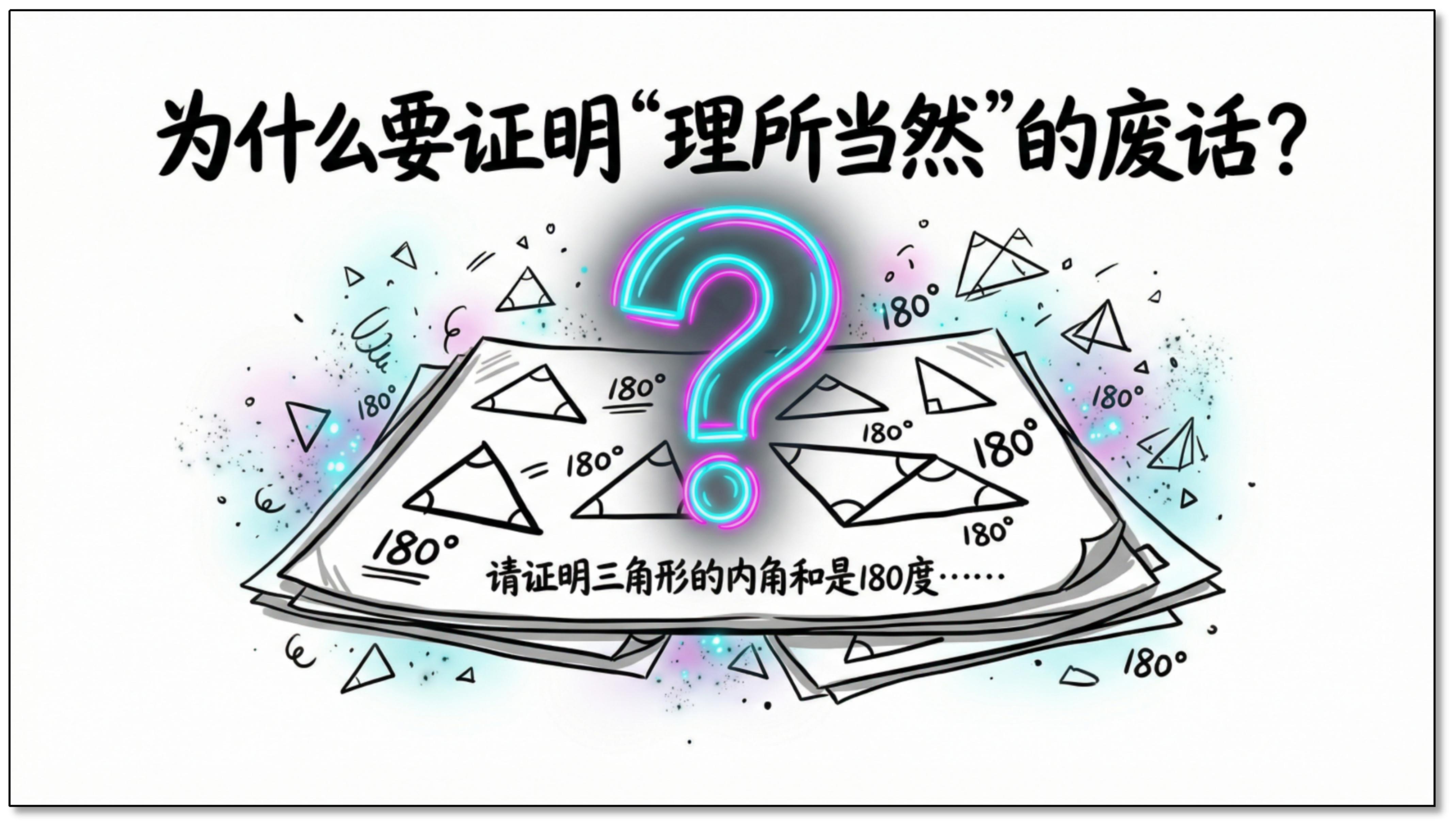 为什么要证明“理所当然”的废话？